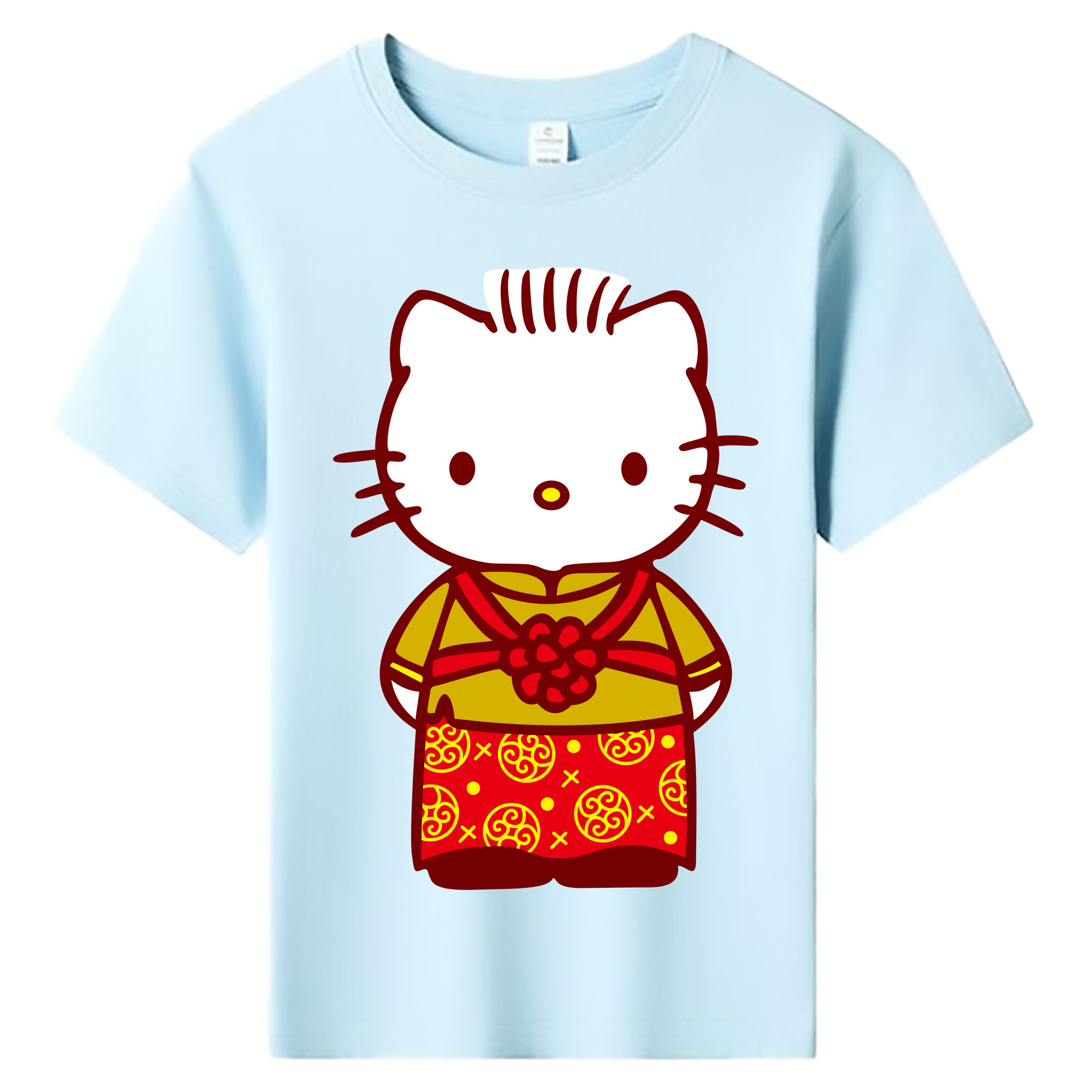 （画像用） Hello Kitty ハローキティ 綿100％キッズTシャツ（フロントプリント）